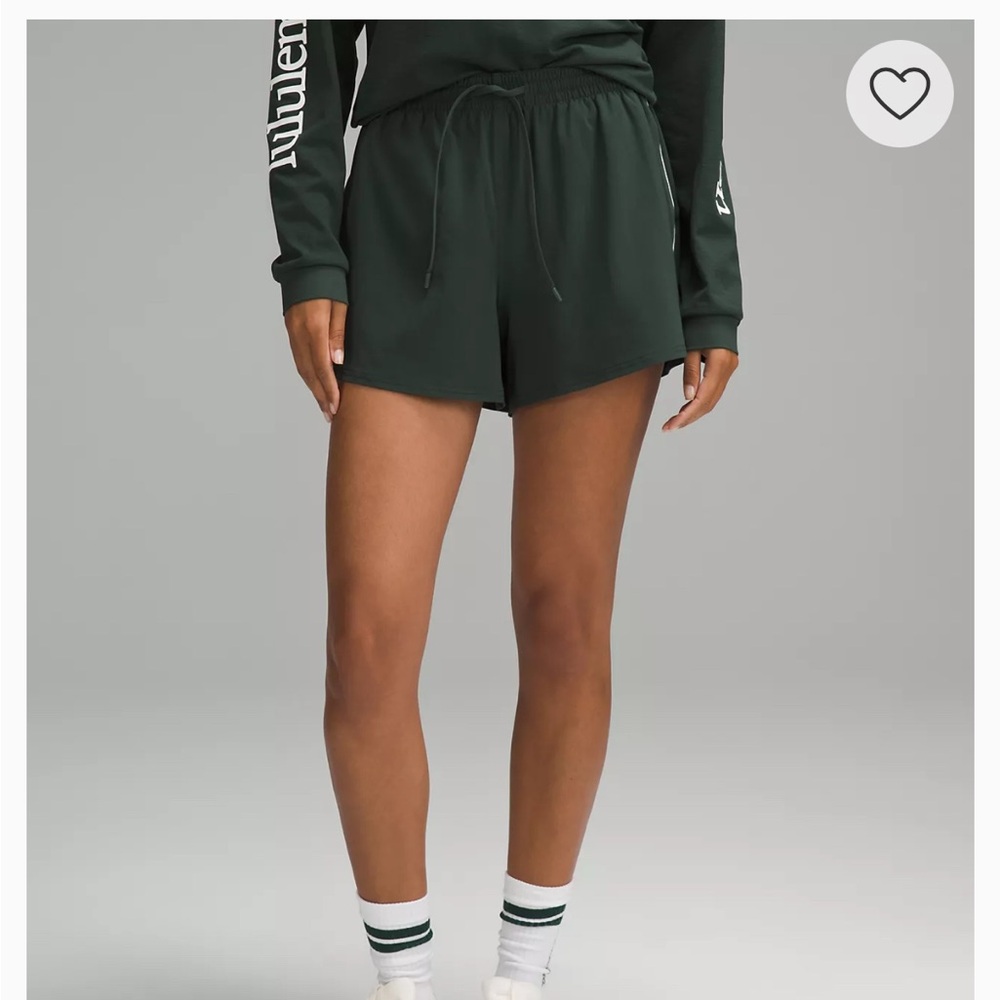 Lululemon Court Rival Legacy Green Shorts